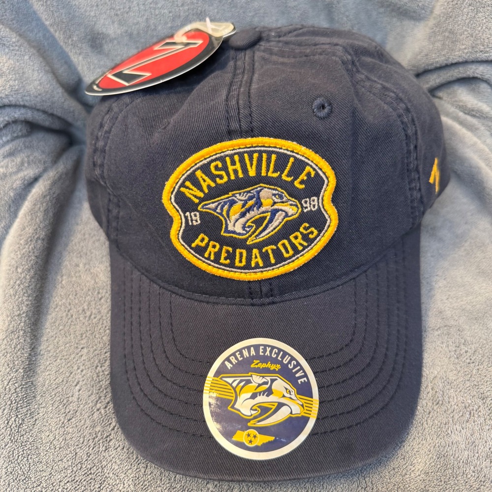 Nashville Predators NHL Arena Exclusive Zephyr Navy Blue Adjustable Hat NWT